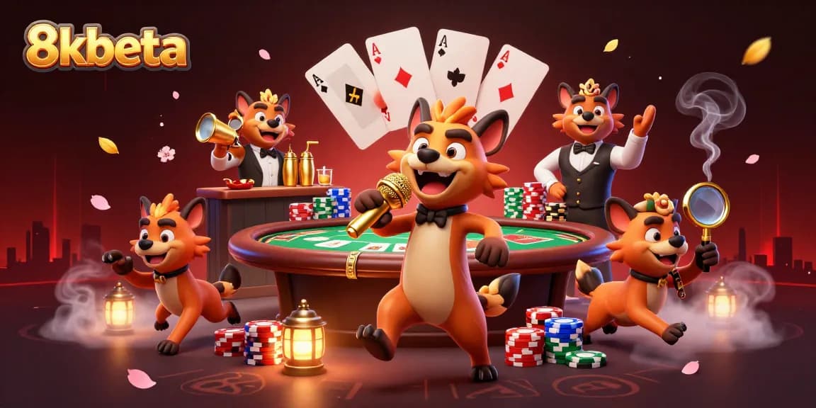Join the hyenas at 8kbeta, where they bring laughter and betting excitement to the casino!