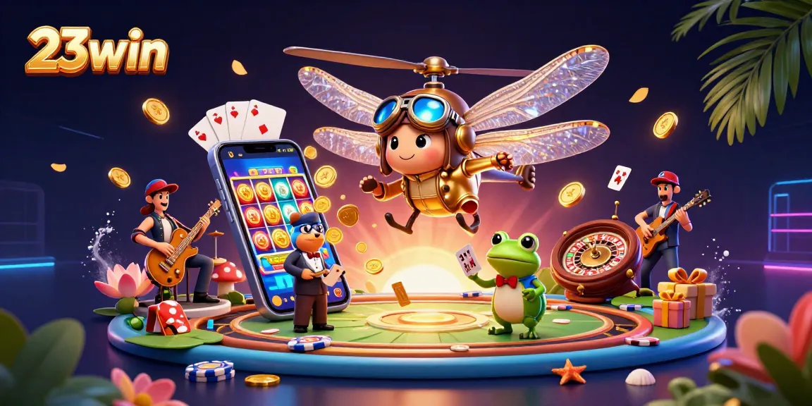 Experience thrilling gameplay at 23win with vibrant casino elements and entertaining characters.