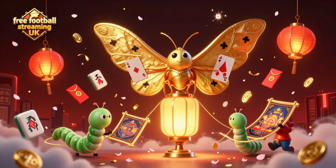 Discover free football streaming UK options with this vibrant casino-themed illustration.