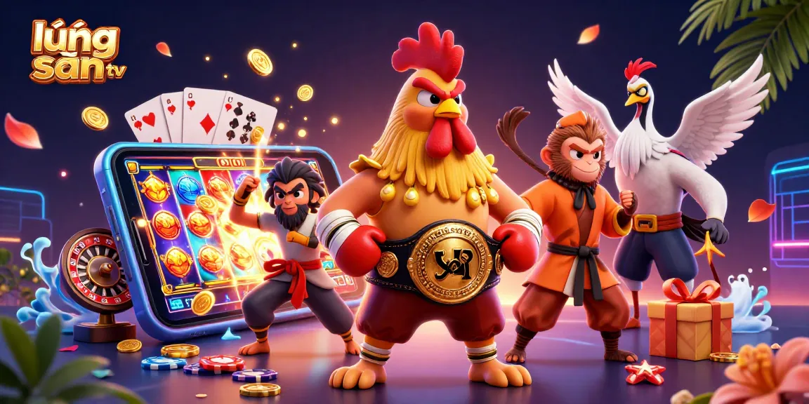 Experience thrilling gameplay on lương sơn tv with vibrant characters and iconic casino elements.