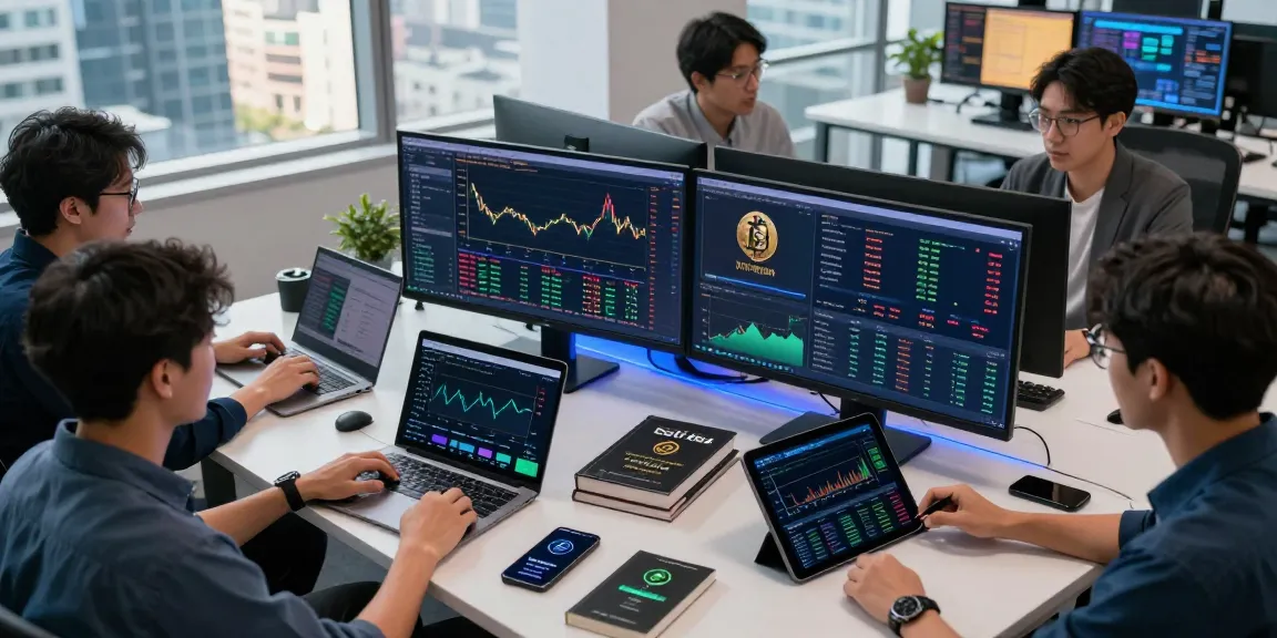 Professional crypto trading environment depicting Flingeverx official website insights, showcasing dynamic cryptocurrency analysis and seamless collaboration.