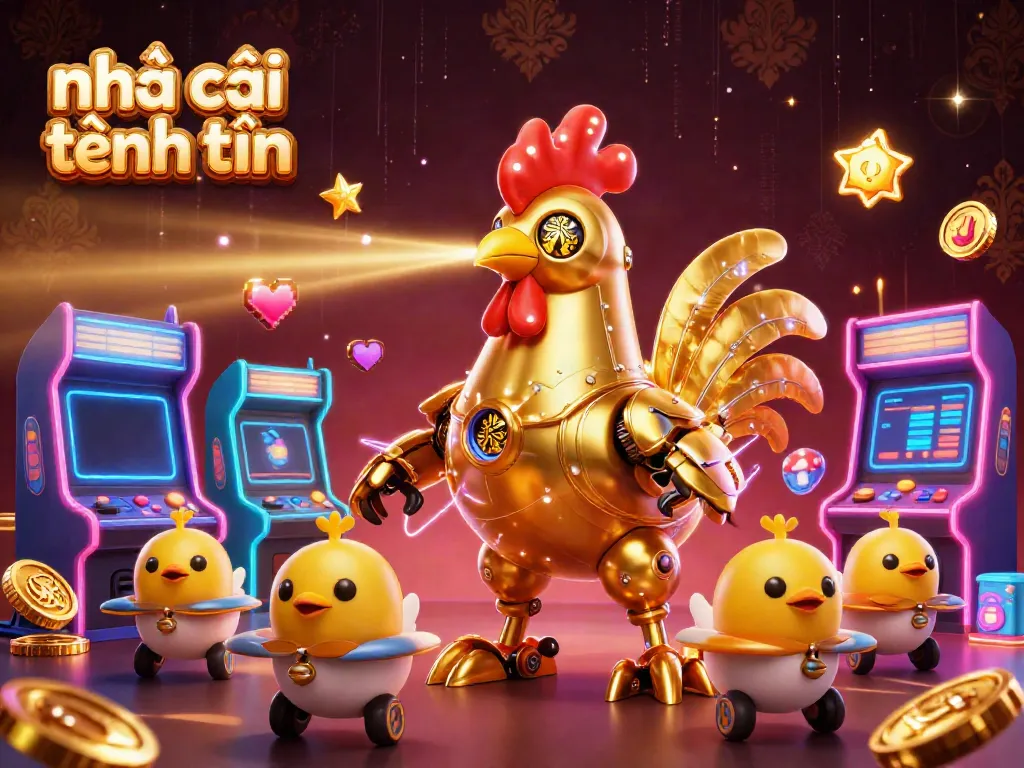 Join the gaming fun with nhà cái tặng tiền and enjoy vibrant casino excitement with this colorful 3D illustration.