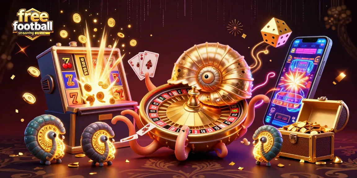 Experience free football streaming no ads with vibrant 3D casino elements, engaging viewers dynamically.