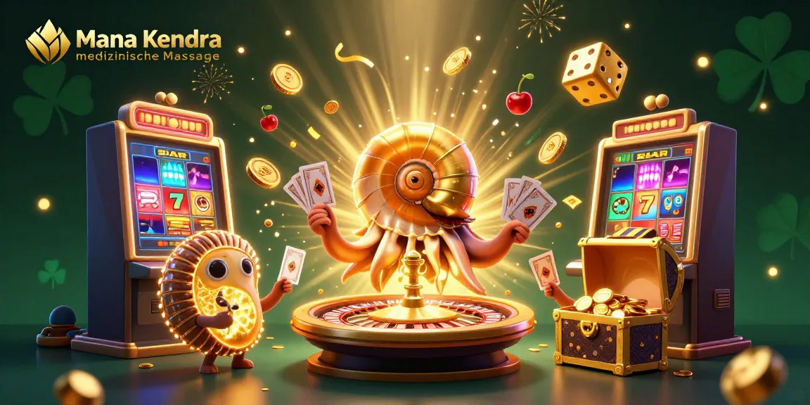 Erlebe die Mana Kendra medizinische Massage mit fantastischen Spielautomaten und Gewinnsymbolen in einem dynamischen Casino-Szenario.