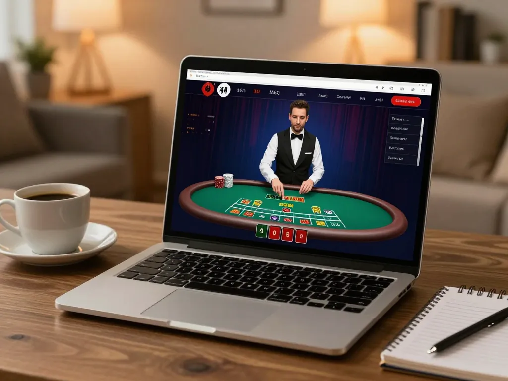 Player engaging with SC88 online casino interface for live dealer blackjack strategy.