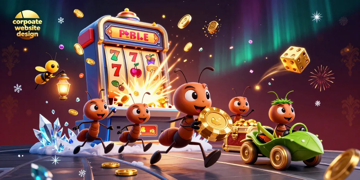 Engage in corporate website design strategies with a daring ant heist through a casino tunnel.