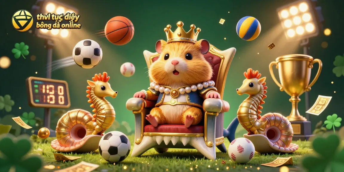 Engage with thvl trực tiếp bóng đá online for exciting live sports betting action featuring a unique hamster king.