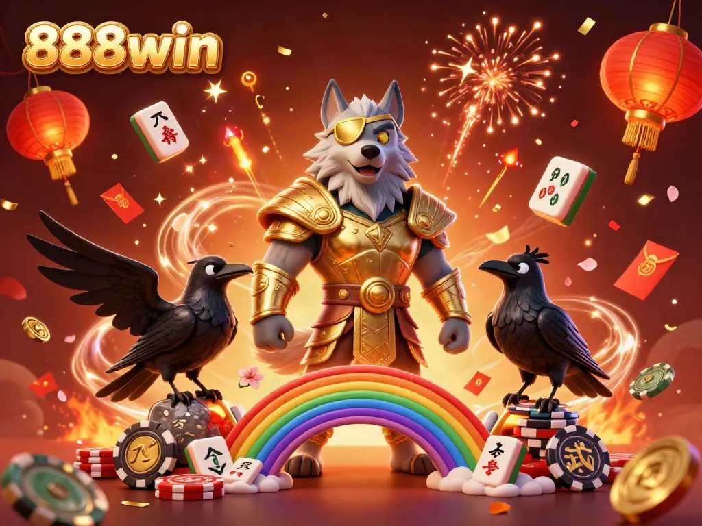 Engage with exciting gaming themes at 888win featuring mythical characters and vibrant casino elements.