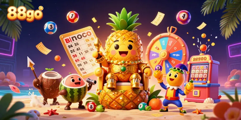 Experience the excitement of 88go casino with a vibrant scene of games and joy.
