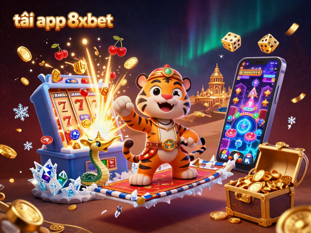 Boost your gaming with tải app 8xbet, featuring vibrant casino elements and dynamic jackpot visuals.