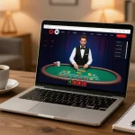 Player engaging with SC88 online casino interface for live dealer blackjack strategy.