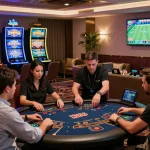 Players enjoying luxury online gambling at Ko666 with live dealers and vibrant games.