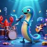 Engage in vibrant gaming with go 88's underwater casino featuring a DJ eel and dynamic characters.