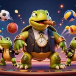 Engage with the vibrant world of Trang chủ uu88 through this dynamic casino-themed 3D illustration featuring unique characters.